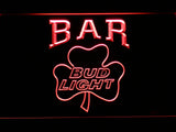 FREE Bud Light Shamrock Bar LED Sign - Red - TheLedHeroes