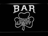Bud Light Shamrock Bar LED Neon Sign Electrical - White - TheLedHeroes