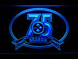 Pittsburgh Steelers 75th Anniversary LED Neon Sign Electrical - Blue - TheLedHeroes