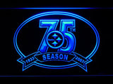 Pittsburgh Steelers 75th Anniversary LED Neon Sign USB - Blue - TheLedHeroes