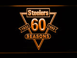 Pittsburgh Steelers 60th Anniversary LED Sign - Orange - TheLedHeroes