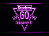 FREE Pittsburgh Steelers 60th Anniversary LED Sign - Purple - TheLedHeroes