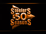 FREE Pittsburgh Steelers 50th Anniversary LED Sign - Orange - TheLedHeroes
