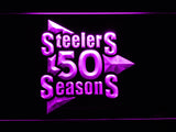 FREE Pittsburgh Steelers 50th Anniversary LED Sign - Purple - TheLedHeroes