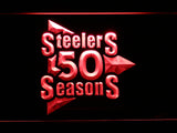 FREE Pittsburgh Steelers 50th Anniversary LED Sign - Red - TheLedHeroes
