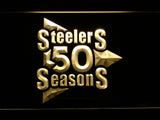 FREE Pittsburgh Steelers 50th Anniversary LED Sign - Yellow - TheLedHeroes