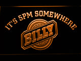 FREE Billy It's 5pm Somewhere LED Sign - Orange - TheLedHeroes