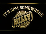 FREE Billy It's 5pm Somewhere LED Sign - Yellow - TheLedHeroes