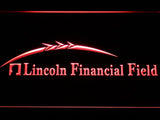 Philadelphia Eagles Lincoln Financial Field LED Neon Sign Electrical - Red - TheLedHeroes