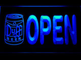 Duff Open (3) LED Neon Sign Electrical - Blue - TheLedHeroes