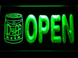 Duff Open (3) LED Neon Sign Electrical - Green - TheLedHeroes