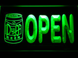 FREE Duff Open (3) LED Sign - Green - TheLedHeroes