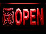 FREE Duff Open (3) LED Sign - Red - TheLedHeroes