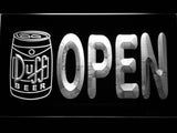 Duff Open (3) LED Neon Sign Electrical - White - TheLedHeroes