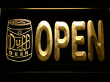 FREE Duff Open (3) LED Sign - Yellow - TheLedHeroes