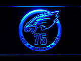 Philadelphia Eagles 75th Anniversary LED Neon Sign Electrical - Blue - TheLedHeroes