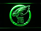Philadelphia Eagles 75th Anniversary LED Neon Sign Electrical - Green - TheLedHeroes