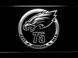 Philadelphia Eagles 75th Anniversary LED Neon Sign Electrical - White - TheLedHeroes
