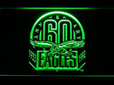 Philadelphia Eagles 60th Anniversary LED Neon Sign Electrical - Green - TheLedHeroes