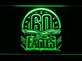 Philadelphia Eagles 60th Anniversary LED Neon Sign USB - Green - TheLedHeroes