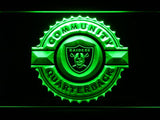 Oakland Raiders Community Quarterback LED Neon Sign Electrical - Green - TheLedHeroes