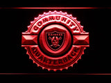 Oakland Raiders Community Quarterback LED Neon Sign Electrical - Red - TheLedHeroes