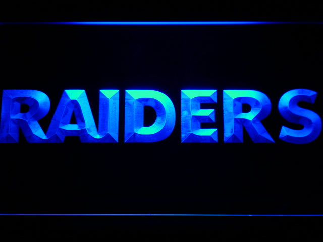 Oakland Raiders (4) LED Sign - Blue - TheLedHeroes