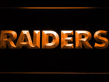 Oakland Raiders (4) LED Neon Sign USB - Orange - TheLedHeroes