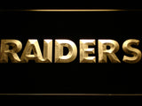 Oakland Raiders (4) LED Sign - Yellow - TheLedHeroes