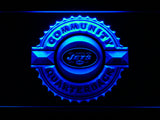 New York Jets Community Quarterback LED Sign - Blue - TheLedHeroes