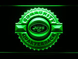 New York Jets Community Quarterback LED Neon Sign Electrical - Green - TheLedHeroes