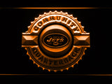 New York Jets Community Quarterback LED Sign - Orange - TheLedHeroes