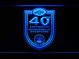 New York Jets 40th Anniversary LED Neon Sign USB - Blue - TheLedHeroes