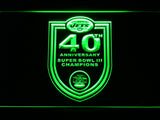 FREE New York Jets 40th Anniversary LED Sign - Green - TheLedHeroes