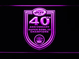 New York Jets 40th Anniversary LED Sign - Purple - TheLedHeroes