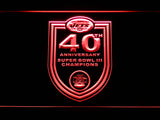 New York Jets 40th Anniversary LED Sign - Red - TheLedHeroes