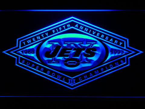 New York Jets 25th Anniversary LED Sign -  - TheLedHeroes