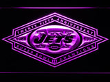 New York Jets 25th Anniversary LED Neon Sign USB - Purple - TheLedHeroes