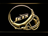 New York Jets (4) LED Neon Sign USB - Yellow - TheLedHeroes