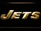 New York Jets (6) LED Neon Sign USB - Yellow - TheLedHeroes