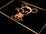 Disney Mini Mickey Mousse LED Neon Sign Electrical - Orange - TheLedHeroes