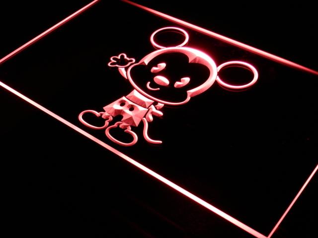 Disney Mini Mickey Mousse LED Neon Sign Electrical - Red - TheLedHeroes