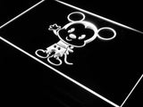 Disney Mini Mickey Mousse LED Neon Sign USB - White - TheLedHeroes