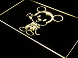 Disney Mini Mickey Mousse LED Neon Sign USB - Yellow - TheLedHeroes