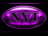 New York Jets (11) LED Neon Sign USB - Purple - TheLedHeroes