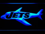New York Jets (13) LED Neon Sign USB - Blue - TheLedHeroes