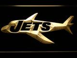 New York Jets (13) LED Neon Sign USB - Yellow - TheLedHeroes