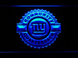 New York Giants Community Quarterback LED Neon Sign Electrical - Blue - TheLedHeroes