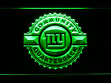 New York Giants Community Quarterback LED Neon Sign Electrical - Green - TheLedHeroes