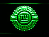 FREE New York Giants Community Quarterback LED Sign - Green - TheLedHeroes